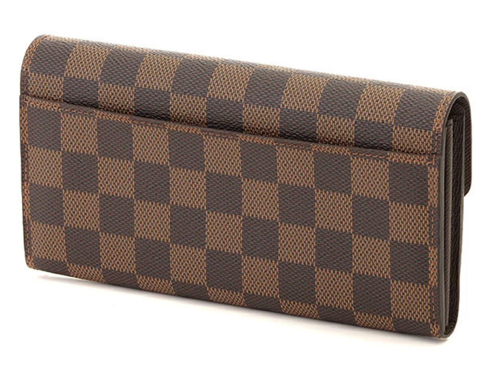 Louis Vuitton Portefeuille Damier Wallet Long Sarah Brown